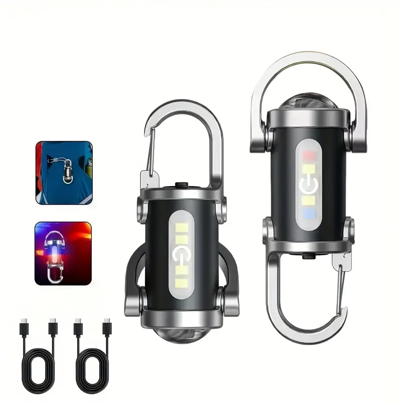 🔦 Mini Lanternă Multifuncțională Tip Breloc – Putere Mare, Dimensiune Mică