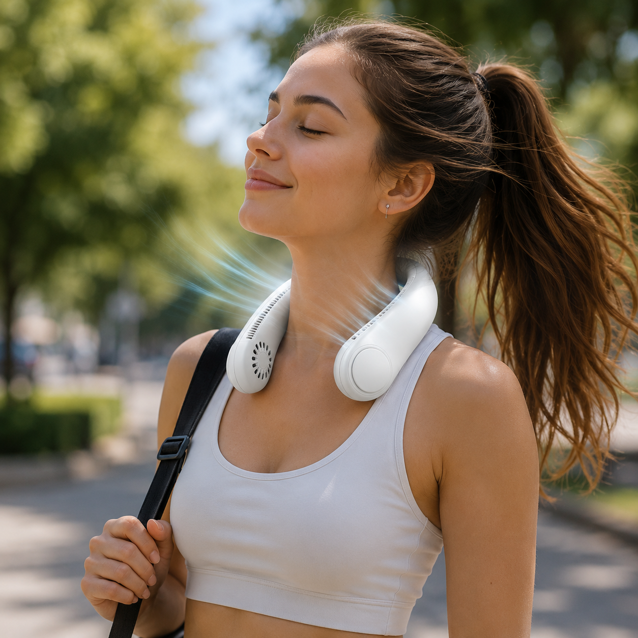 Ventilator Portabil de Gât — Aer Rece, Oriunde Te Duci