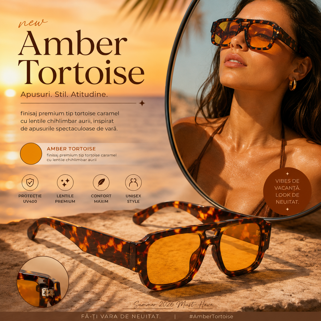 Ochelari Bordeaux Eclipse™ – Ochelarii Virali ai Verii 2026
