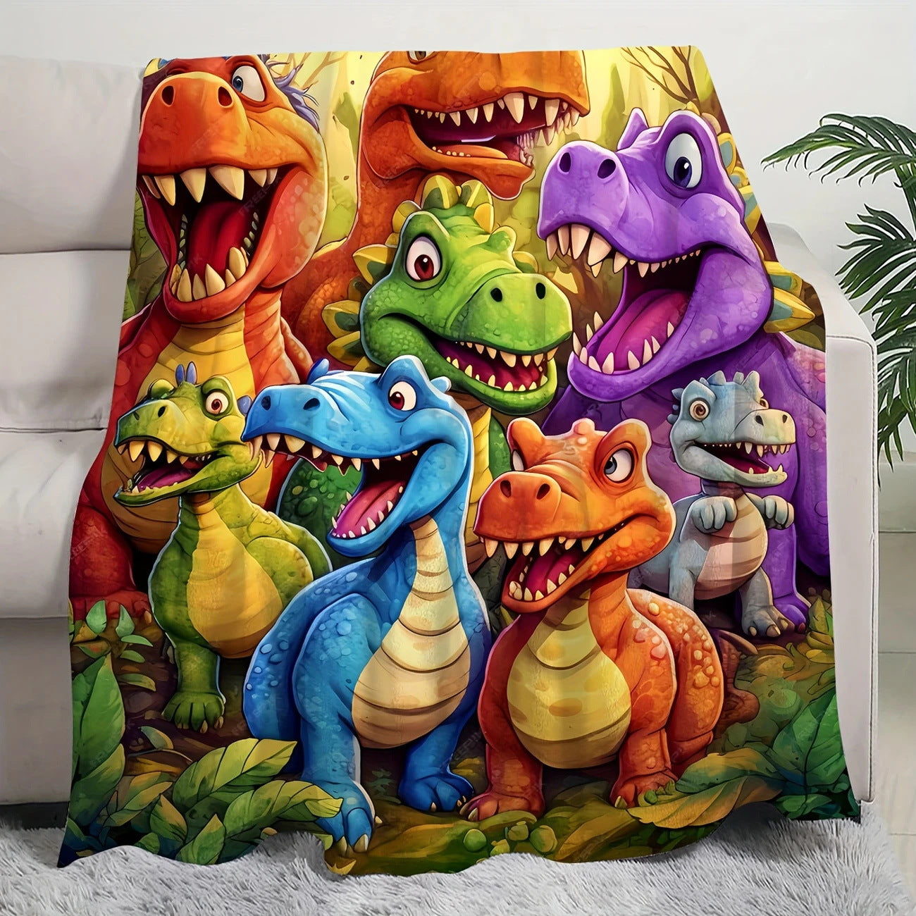 Păturica 3D cu Dinozauri — Cadoul care Înnebunește Orice Copil