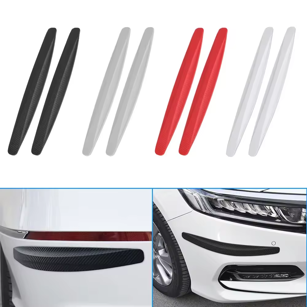 Set 2x Protecții Auto din Silicon – Anti-Zgârieturi, Mascare Imperfecțiuni, Model Carbon