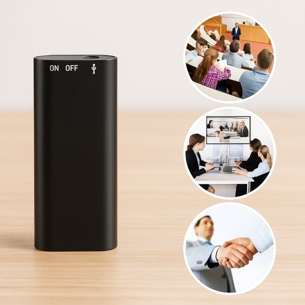 Mini Recorder Digital – 8GB | Peste 100 de Ore de Înregistrare Clară