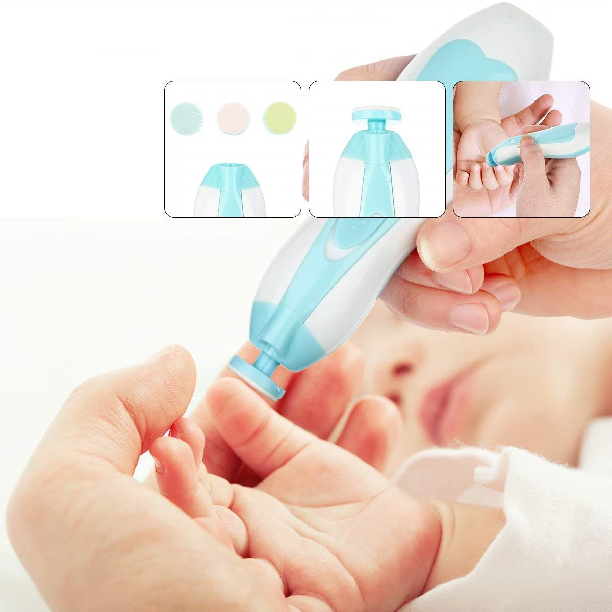 BabyNail™ – Pilă Electrică Silențioasă pentru Unghiile Bebeluşilor