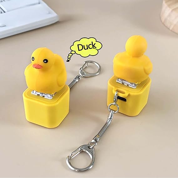 Breloc broscuță tip tastă, care luminează și scoate sunete amuzante Incarcare USB