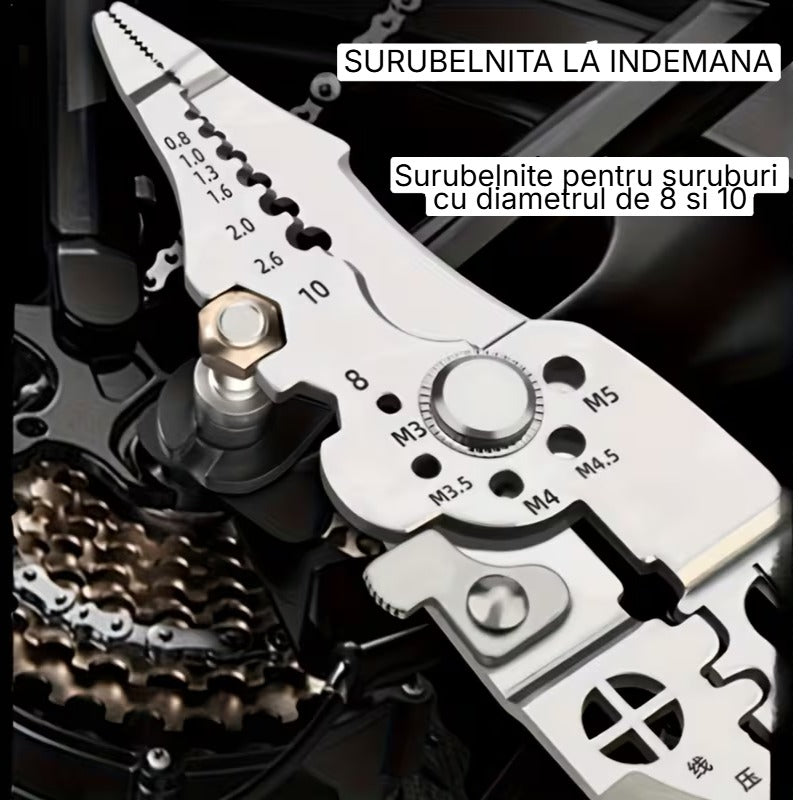 Cleste Multifunctional 12 in 1 - O unealta cat o trusa intreaga