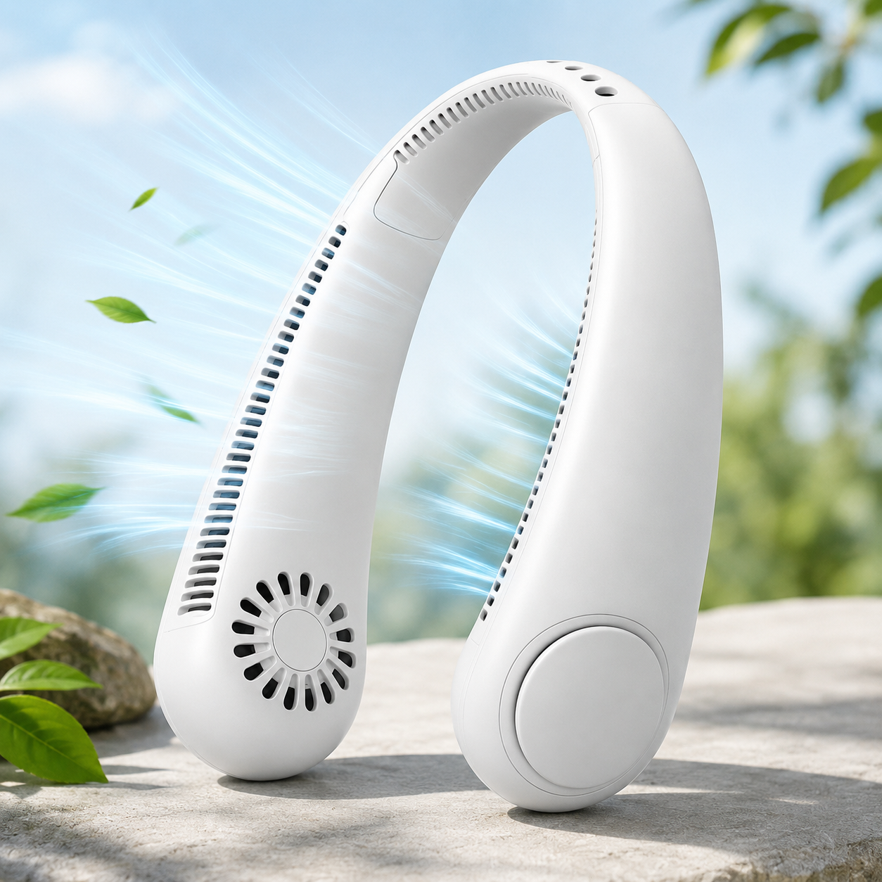Ventilator Portabil de Gât — Aer Rece, Oriunde Te Duci