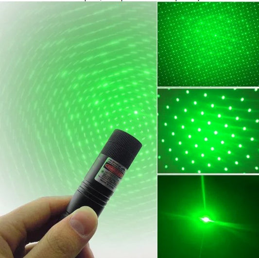 Laser Pointer Verde Multifuncțional – Puternic, cu Efecte Luminoase