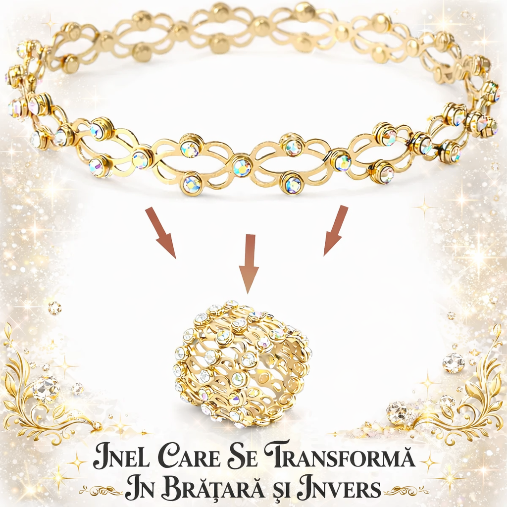 Inel care se transformă în brățară și invers