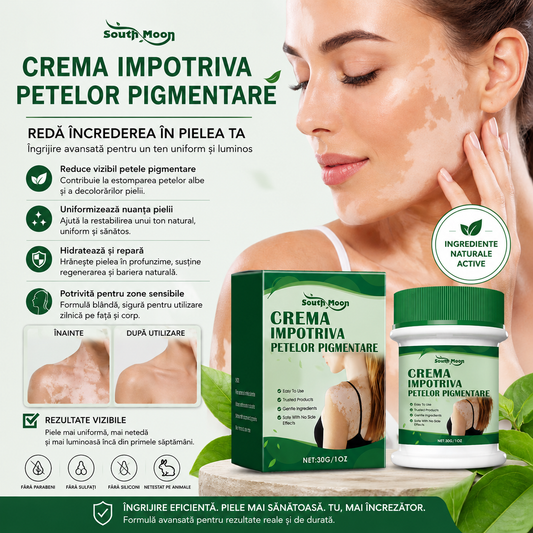 Cremă Uniformizantă pentru Pete Pigmentare — Pete Estompate și Piele Mai Luminoasă
