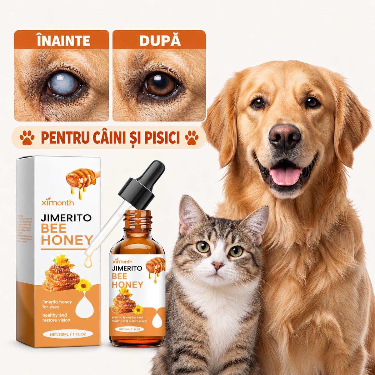 CATARACT CLEAR™ – Picături oftalmice pentru câini și pisici, pentru tratarea cataractei