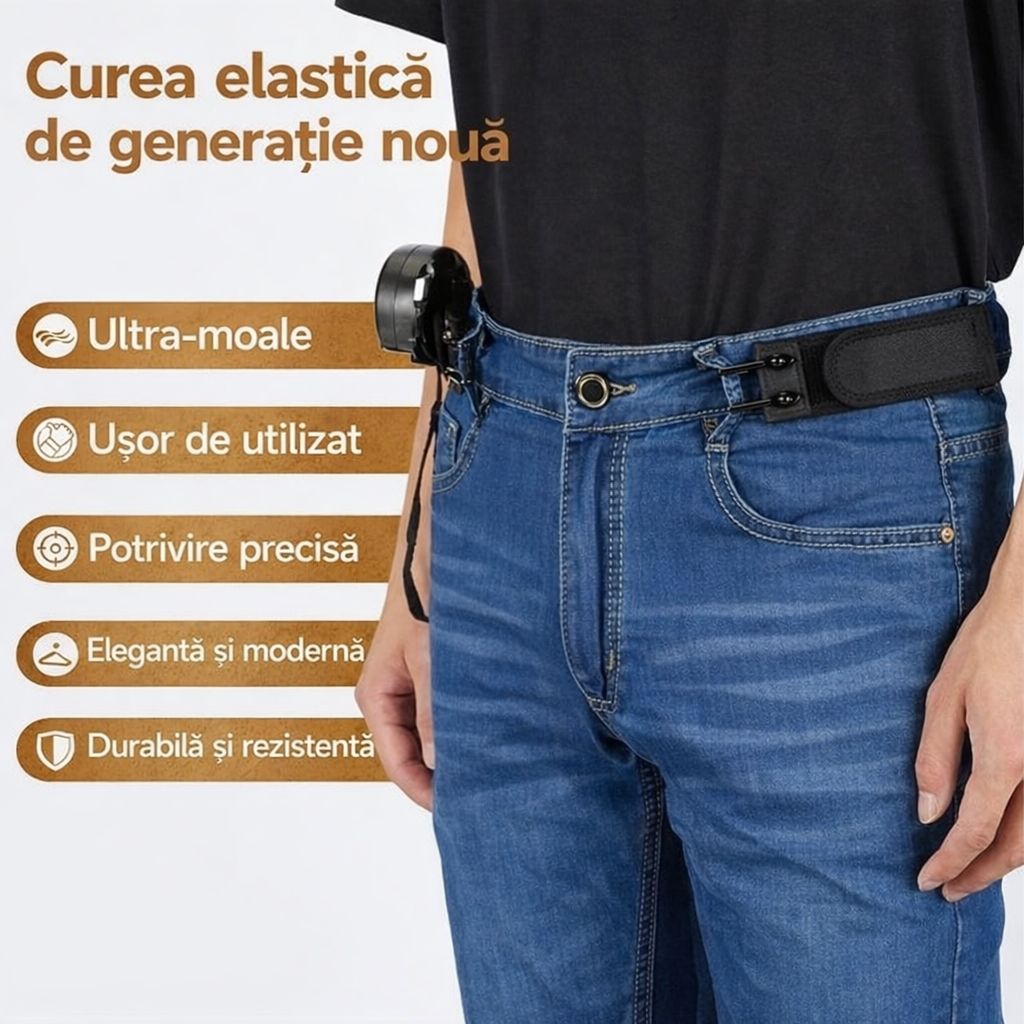 Set 2xCurele Elastice Fără Cataramă ( Culoarea Neagră )