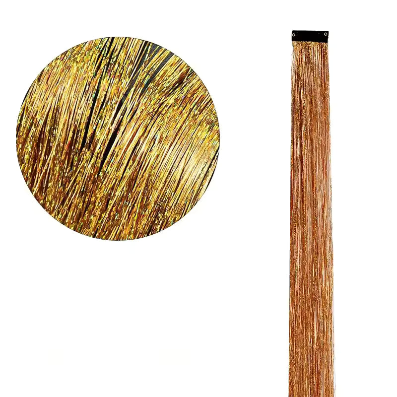 Set Suvițe Sclipitoare pentru Păr ( 1 Set Are 4 BUC Suvite 90CM)