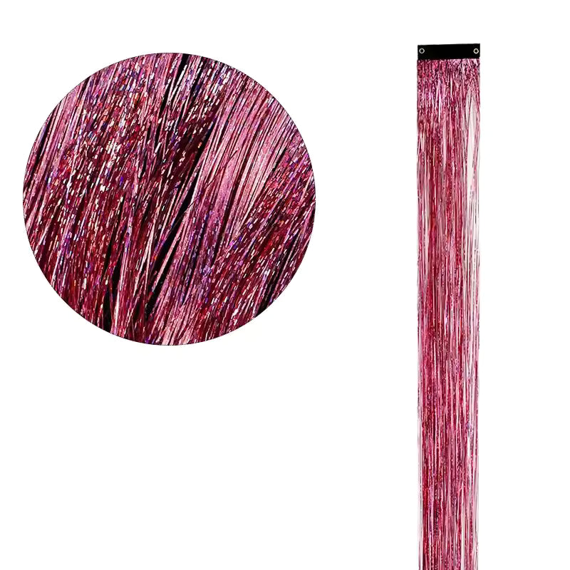 Set Suvițe Sclipitoare pentru Păr ( 1 Set Are 4 BUC Suvite 90CM)