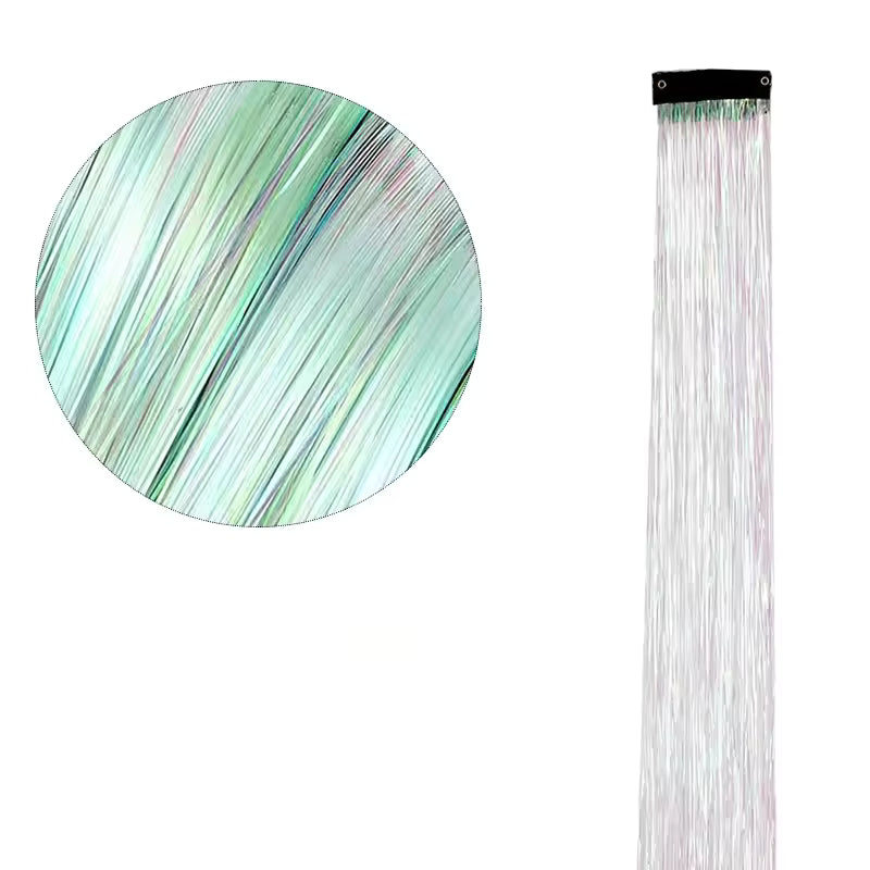 Set Suvițe Sclipitoare pentru Păr ( 1 Set Are 4 BUC Suvite 90CM)