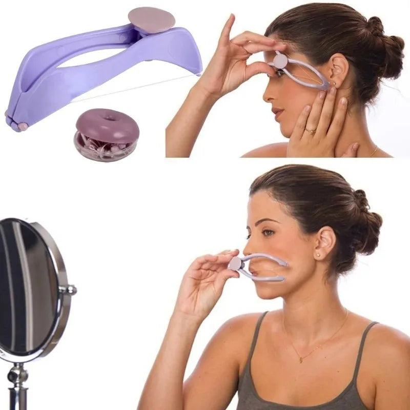 Epilatorul Manual cu Fir — Îndepărtează Părul Facial Precis și Rapid, Acasă, Fără Ceară și Fără Chimicale
