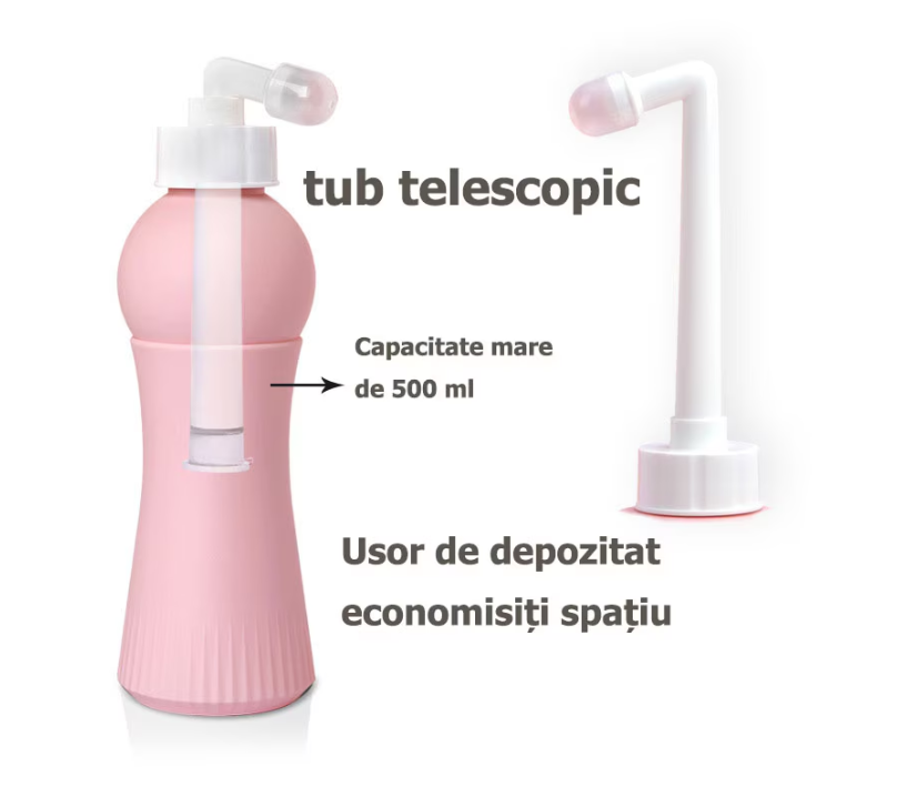 Mini Duș Portabil cu Jet Controlat - Curățare delicată pentru mamă & bebeluș