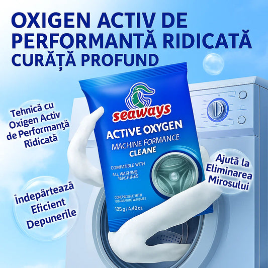 Pudră Magică de Curățare pentru Mașina de Spălat 125g | Elimină 99,9% Mirosurile, Bacteriile și Reziduurile