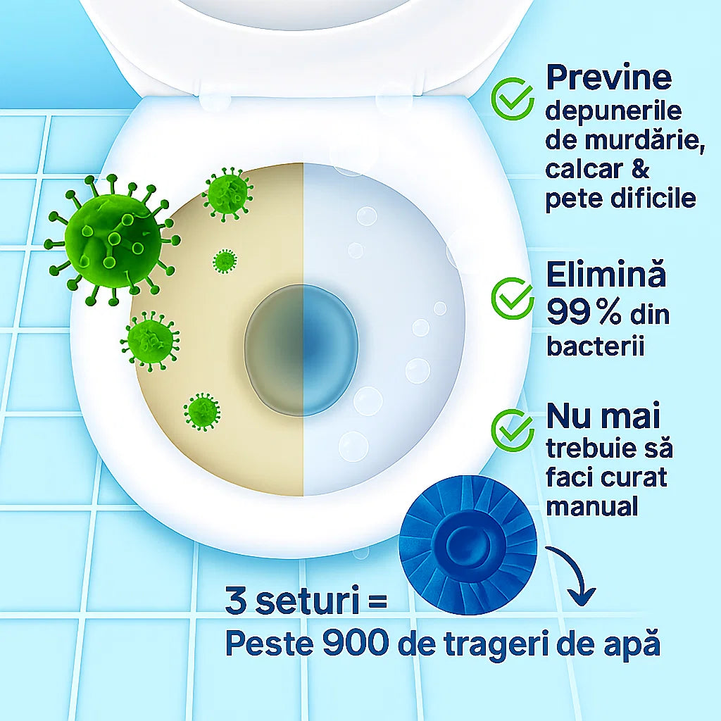 🚽Set 3 Capsule pentru Rezervor WC – Curățenie și Prospețime la Fiecare Utilizare ✨