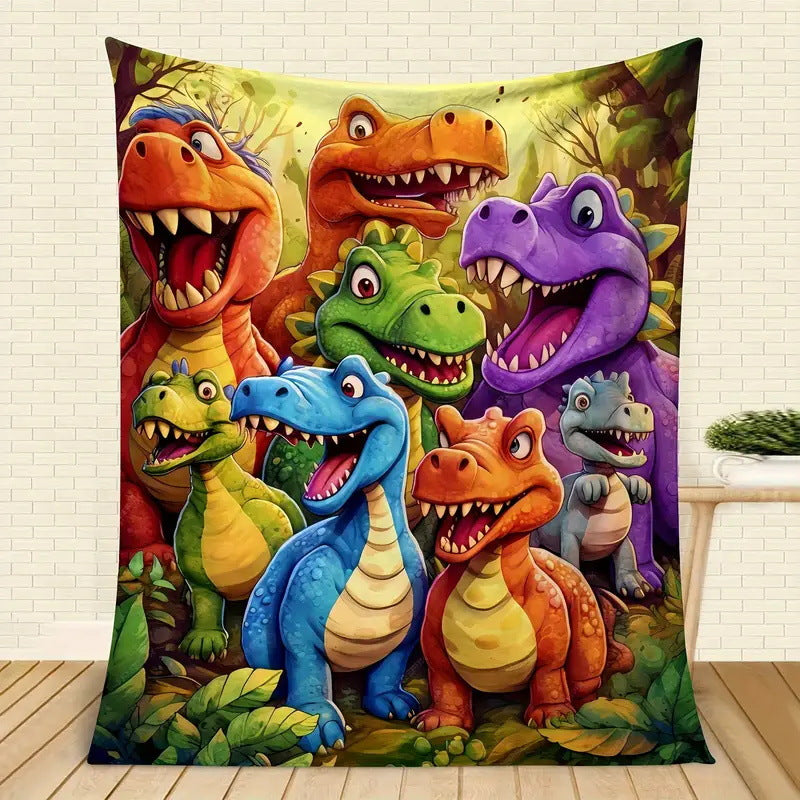 Păturica 3D cu Dinozauri — Cadoul care Înnebunește Orice Copil