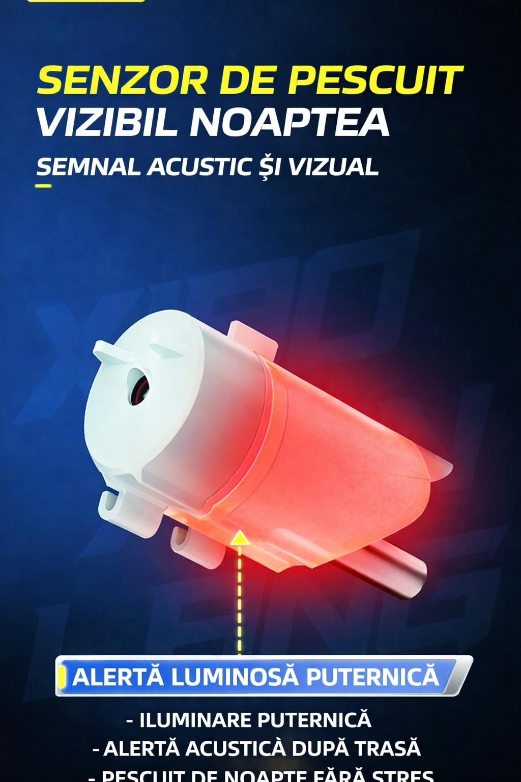 Senzor de Pescuit cu Alertă Vizuală și Acustică