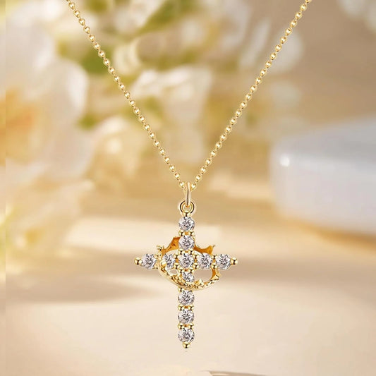 ✝Lanțișor Sfintit Cu Coroana Lui Iisus Hristos - Simbol al Iubirii și Credinței - Unisex✝