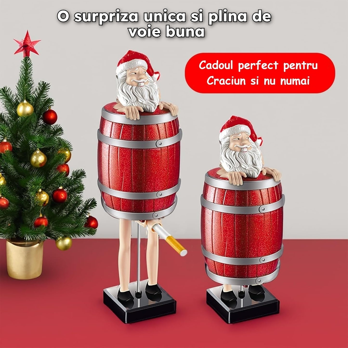 Moș Crăciun Dozator de Țigări – Cadoul Perfect Care Va Stârni Râsete!