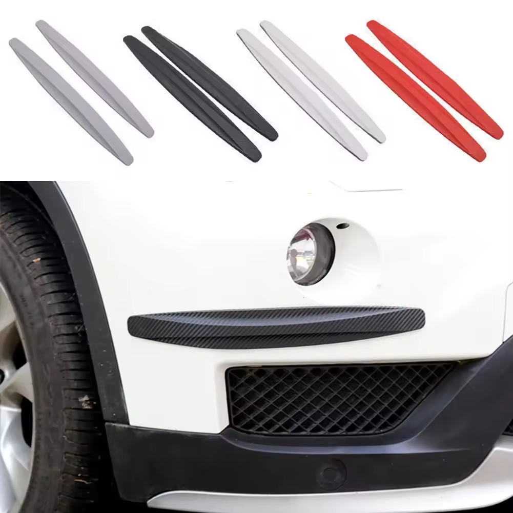 Set 2x Protecții Auto din Silicon – Anti-Zgârieturi, Mascare Imperfecțiuni, Model Carbon