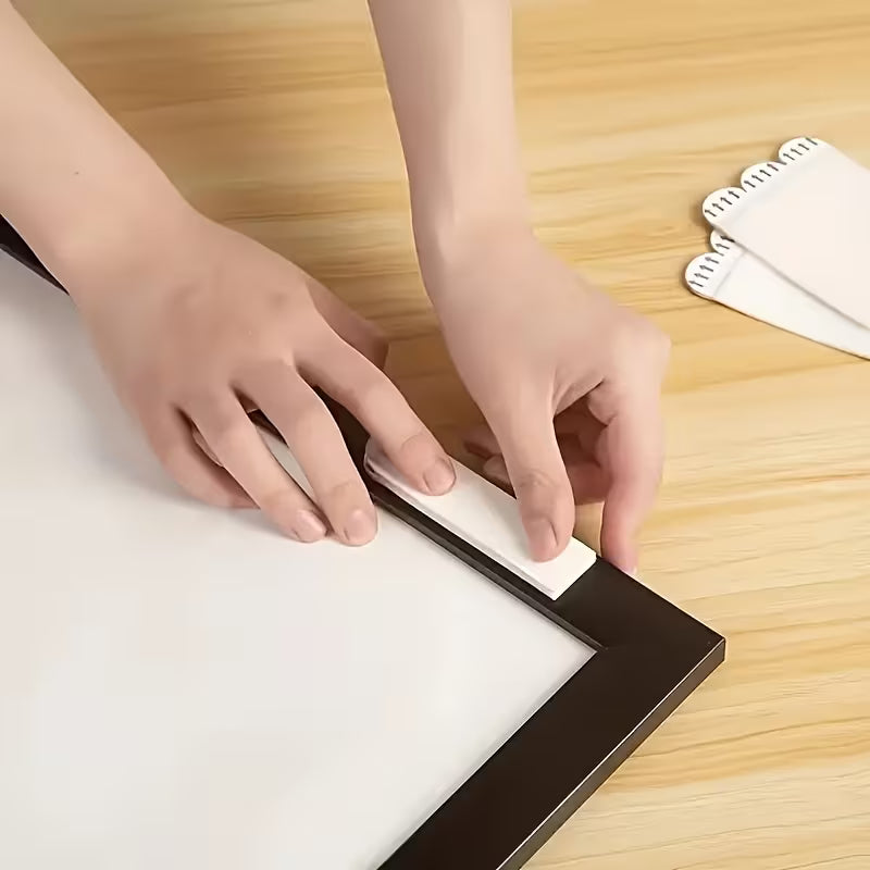 Set 10 Benzi Adezive pentru Agățat Tablouri, Icoane, Prins covoare etc – Fără Găurire, Fără Urme