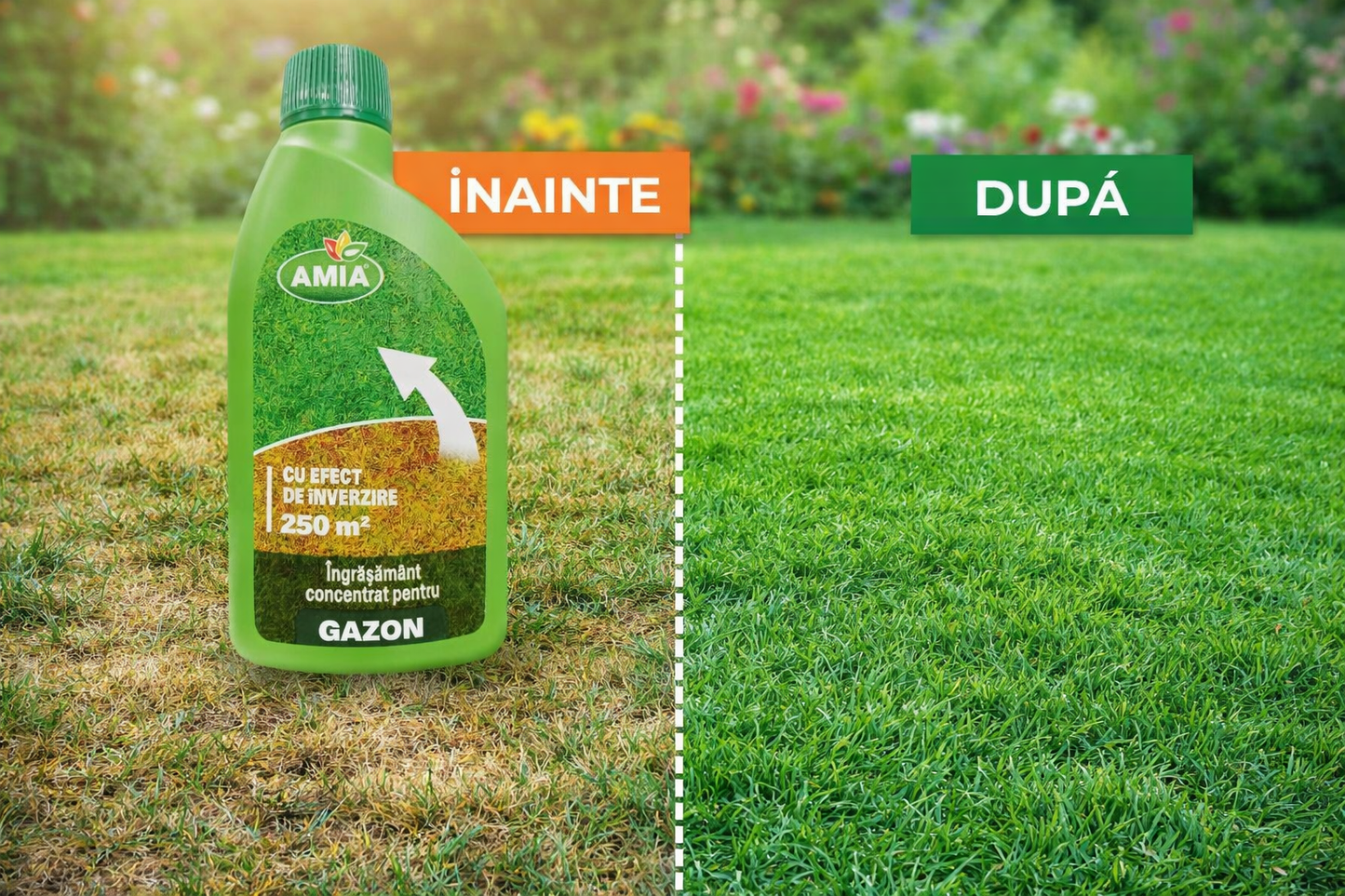 Îngrășământ Concentrat pentru Gazon – Efect Rapid de Înverzire și Revitalizare, 250ml